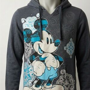 Disney Charcoal and Teal Mickey Mouse Sweater